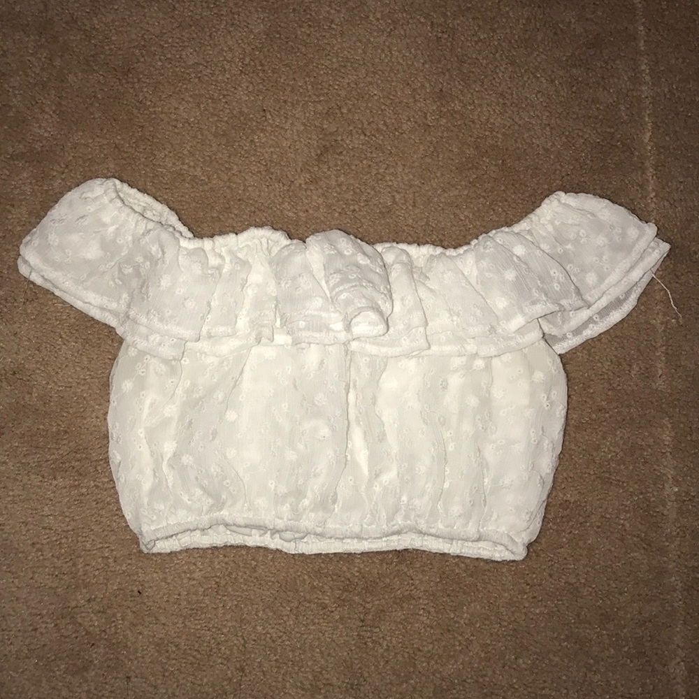 White crop top
